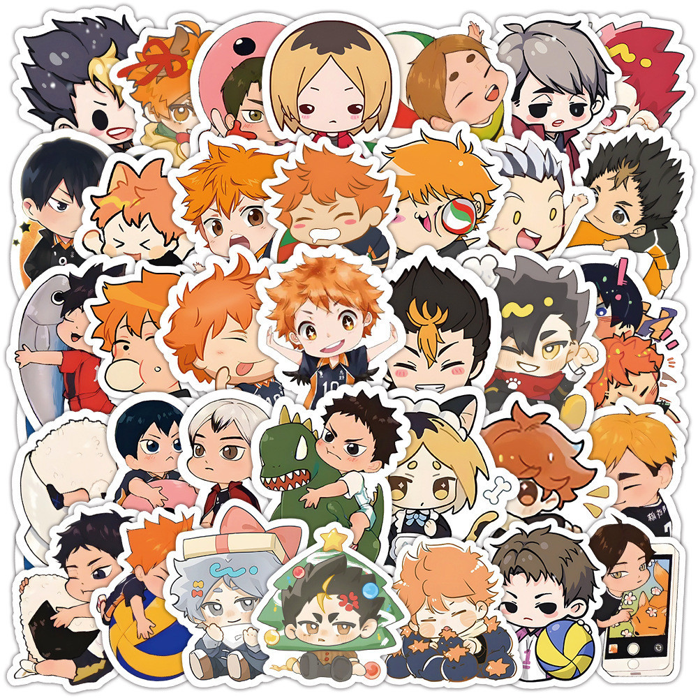 60ชิ้น/เซ็ต Q Baby Funny ไฮคิว!! สติ๊กเกอร์ซีรีส์ 02 สติ๊กเกอร์ DIY Fashion Doodle Decals