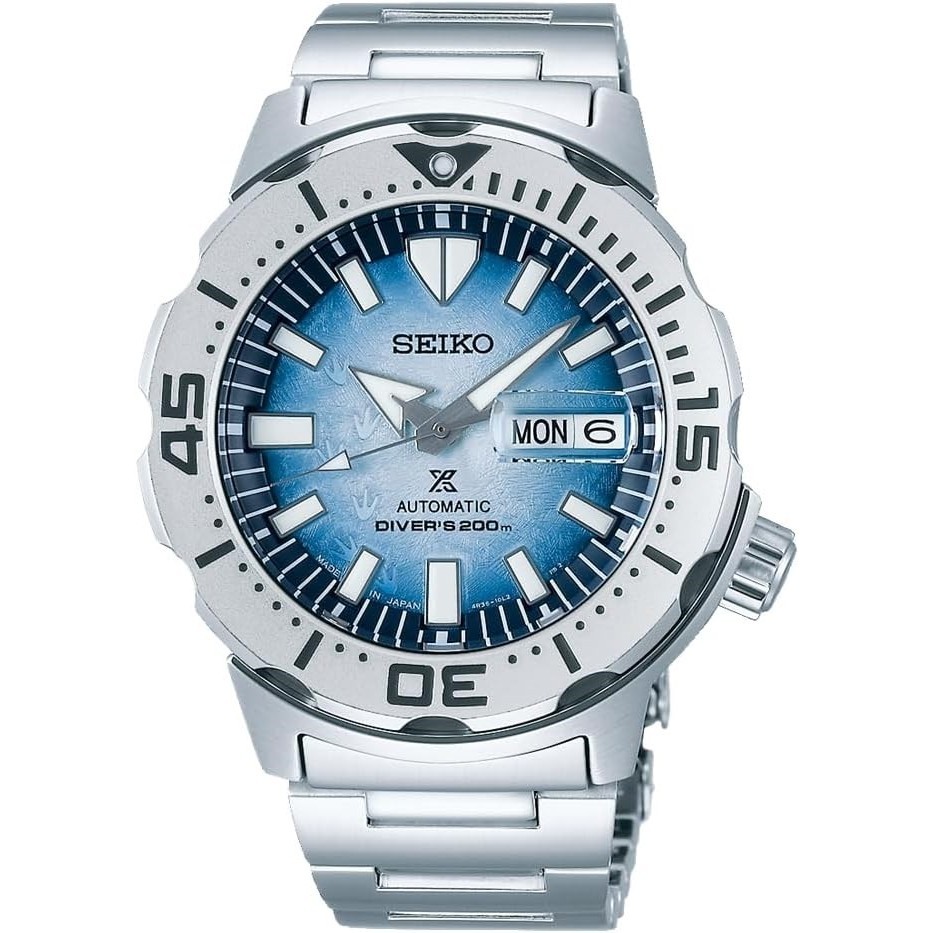 [นาฬิกา Seiko] Diver's Watch Prospex DIVER SCUBA Save the Ocean Special Edition SBDY105 บุรุษ สีเงิน
