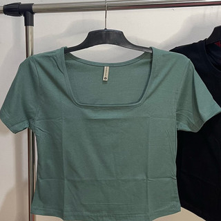 Baju Crop Top wanita polos cotton combed 24s Termurah Reall pic Bisa [COD]