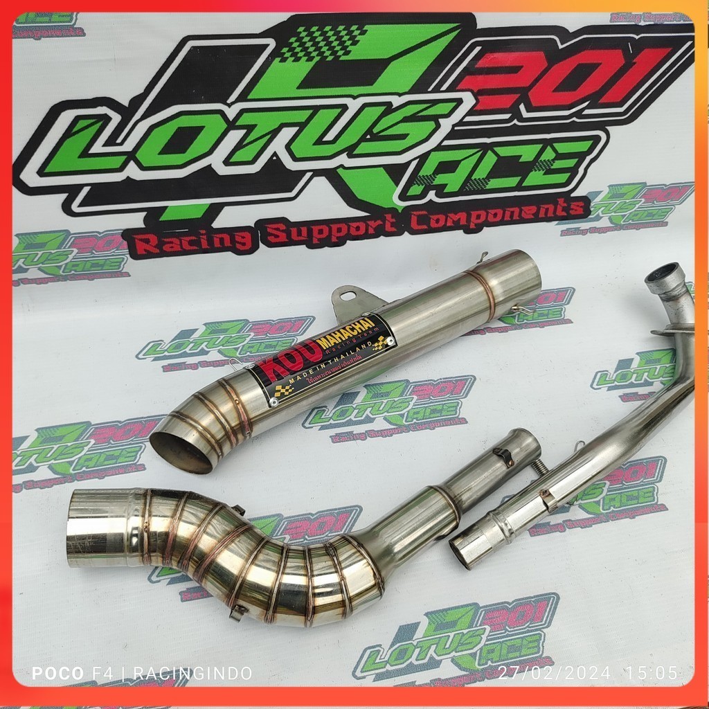 Kou ท่อไอเสียท่อไอเสีย Wave 100 110 125/ ท่อไอเสีย Ex5 ท่อไอเสีย/ท่อไอเสีย Dash 110 125/ Exhaust Leg