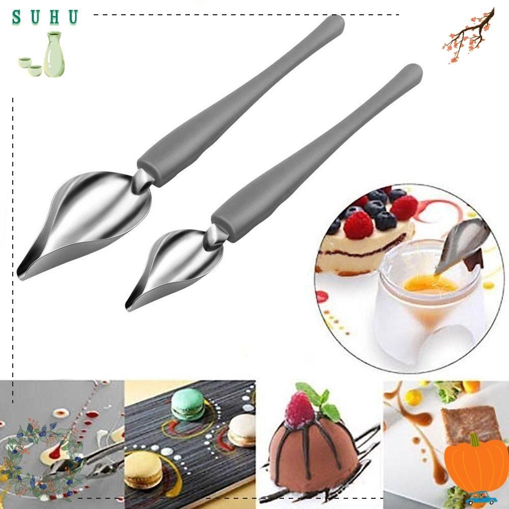 SUHU High Quality Chef Decoration Spoon Kitchen Tools Art Pencil Draw Design Valon Sauce Spoon New D