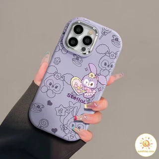 เคสโทรศัพท์มือถือ Desniy line Lina Belle โครงชุบไฟฟ้า ไอโฟน11 For iPhone12 13 14 15Pro MAX X XS XR XS 7 8Plus SE2020