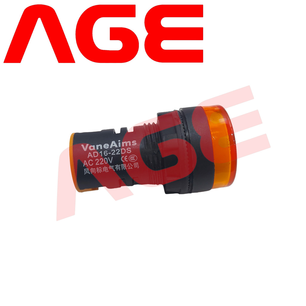 AD16-22DS Pilot Lamp AC220V ORANGE สีส้ม
