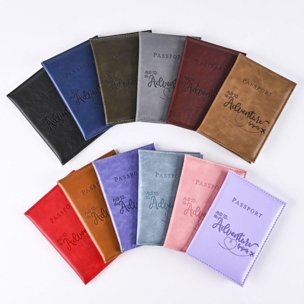 UUMIR ปกหนังสือเดินทาง, หนัง PU Multi-Card Passport Holder, แฟชั่นกันน้ําบัตรเครดิต Protector Cover Travel