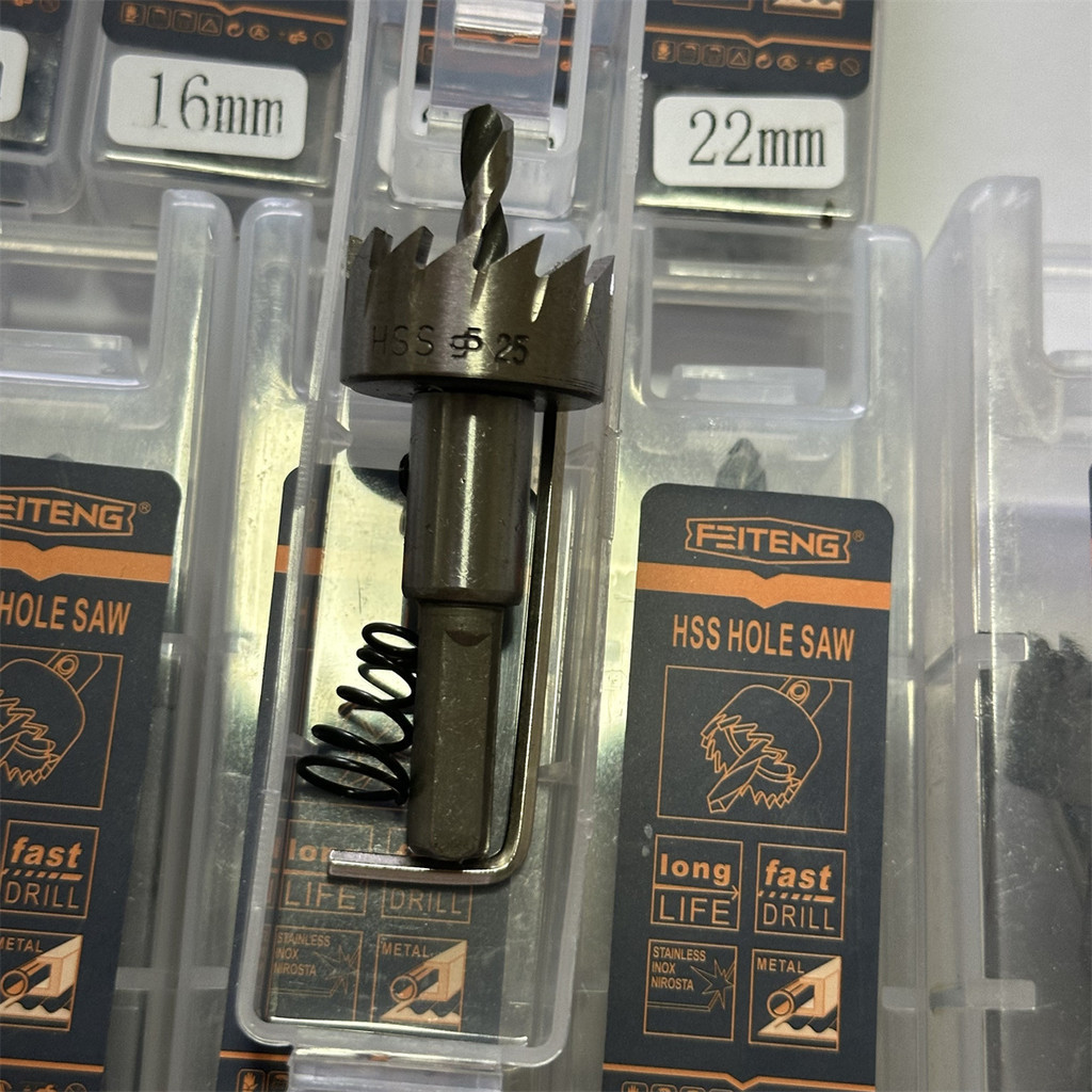 TEITENGโฮลซอ ไฮสปีด HSS เจาะแผ่นเหล็ก อลูมิเนียม สแตนเลส ขนาด 12-35มม. Hole Saw Hi Speed Size12-35 MM.
