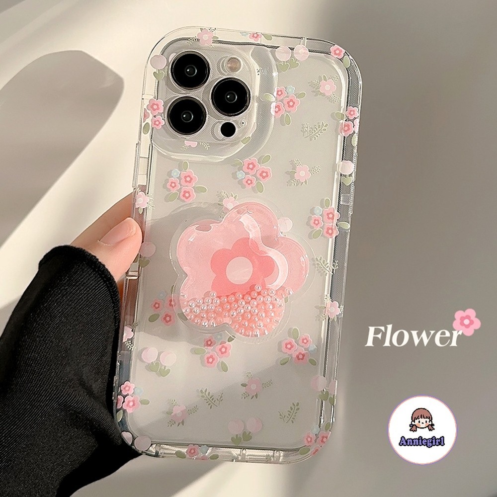 ดอกไม้สีชมพูยืน ชม. แก่กว่า เคสโทรศัพท์สําหรับ ไอโฟน 11 15 16 มือโปร สูงสุด 12 14 13 โปรแม็กซ์ ใสทรายดูดวงเล็บนุ่มถุงลมนิรภัยกรอบกันกระแทกปกโทรศั