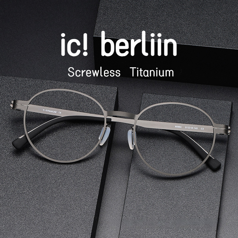 [TOTU แว ่ นตา ] ic berlin แว ่ นตาไทเทเนียมบริสุทธิ ์ กรอบโลหะแว ่ นตา Screwless กรอบแว ่ นตา 80994 ic berlin เต ็ มกรอบแว ่ นตาสายตาสั ้ นแว ่ นตา Anti-Blue Light ผู ้ ชายผู ้ หญิงรอบกรอบแว ่ นตา Big Face Universal