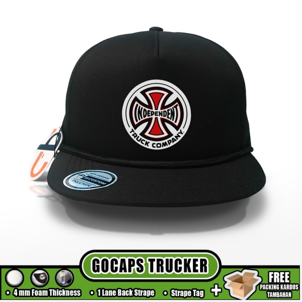 Gocaps - INDEPENDENT - หมวก SNAPBACK / Snapback Twill / หมวกเบสบอลระดับพรีเมียม / หมวกแบรนด์ / หมวกพ
