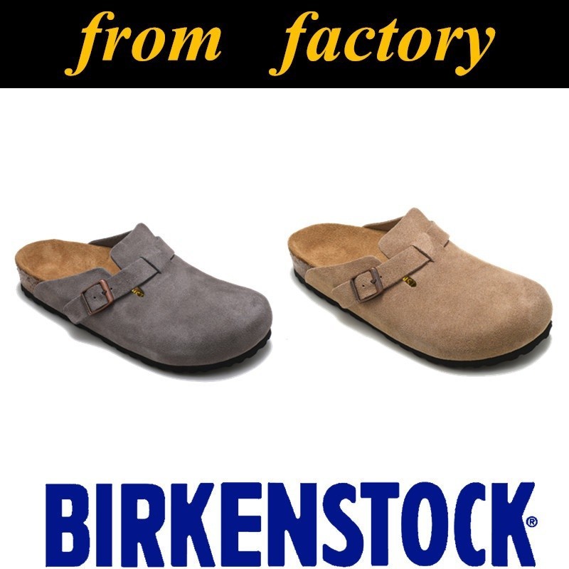 พร้อมส่ง Birkenstock Boston cork รองเท้าแตะ X2FL