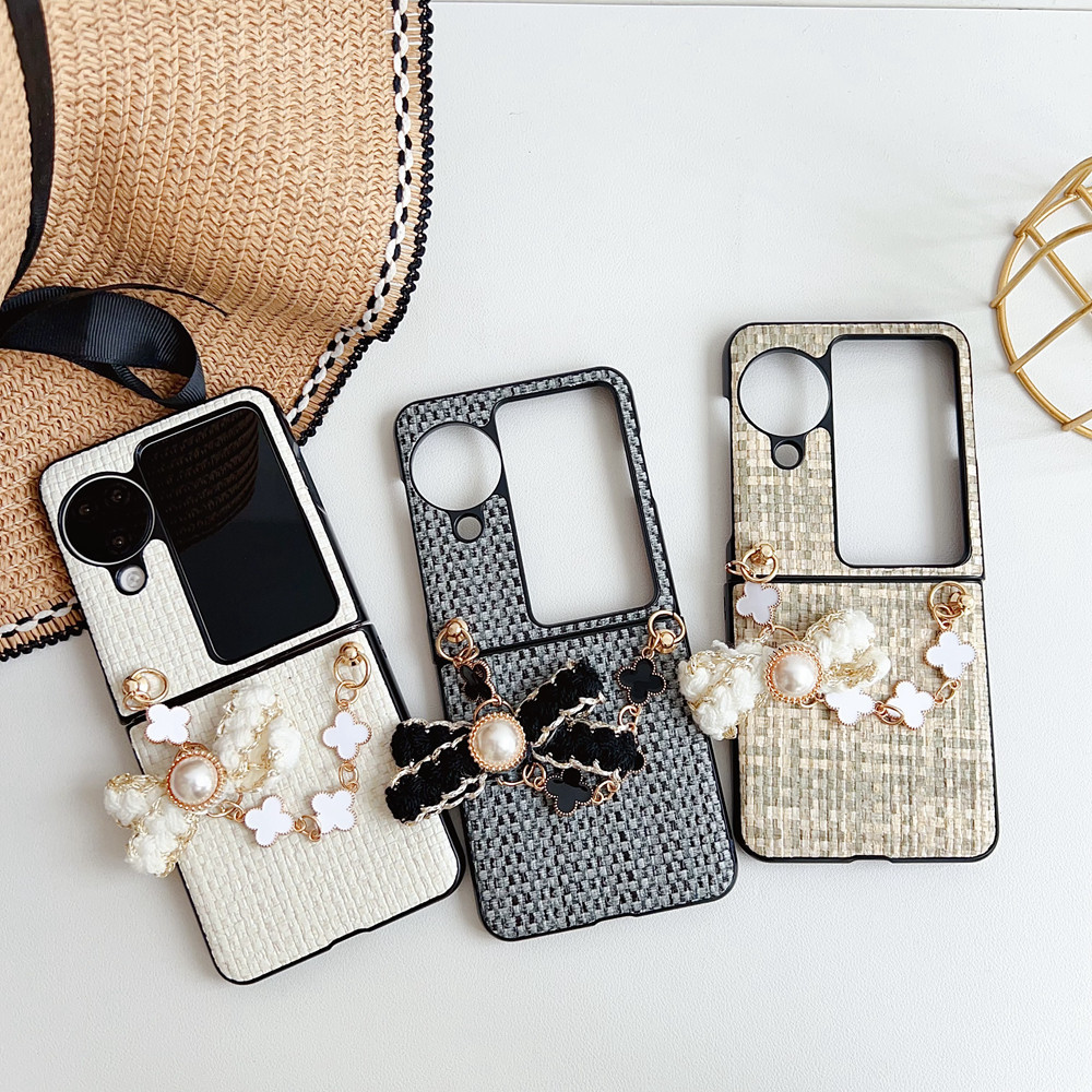 เคสโทรศัพท์มือถือ ฝาพับ กันกระแทก พร้อมสายโซ่คล้อง สวยงาม N3Flip สําหรับ OPPO Find N3