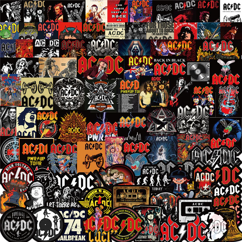 100 ชิ ้ น/ชุด ❉ วงร ็ อค สติ ๊ กเกอร ์ AC/DC ❉ Diy กันน ้ ําแฟชั ่ น Doodle Decals สติกเกอร ์