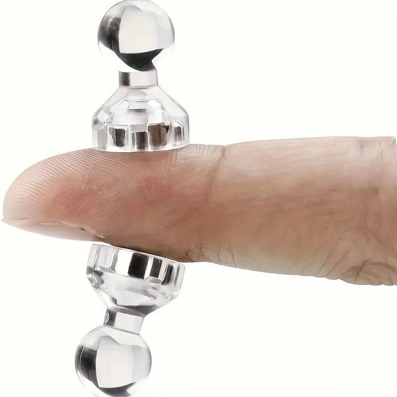 หมุดแม่เหล็กใส 10 ชิ้น - ตะขอแท็ก - หมุดดันอะคริลิคแผนที่ใส - หมุดนิ้วโป้งนีโอไดเมียม - หมุดวาดแม่เหล็ก - สําหรับตู้เย็นไวท์บอร์ด - หมุดดันสําหรับงานหนัก - รูปที่ 6