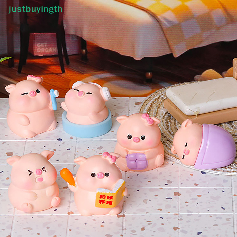 [JBTH] โมเดลฟิกเกอร์ รูปหมูน่ารัก ขนาดเล็ก สําหรับตกแต่งบ้าน สวน [JB]