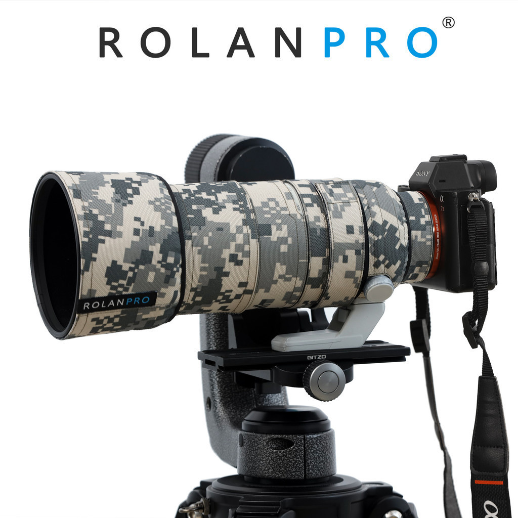 Rolanpro เคสป้องกันเลนส์ ลายพราง กันน้ํา สําหรับ Sony FE 70-200 มม. F2.8 GM OSS II SEL70200GM