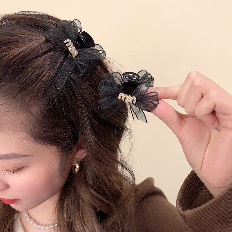 ตาข ่ ายโบว ์ ขนาดเล ็ กมินิกิ ๊ บผมอุปกรณ ์ เสริมผม Bangs คลิปคลิปด ้ านข ้ าง Hairpin หญิง 2024