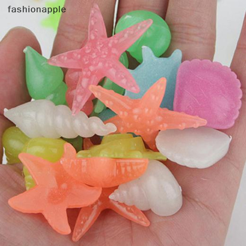 [fashionapple] เปลือกหอยปลาดาว เรืองแสง DIY สําหรับตกแต่งสวน ตู้ปลา 20 ชิ้น