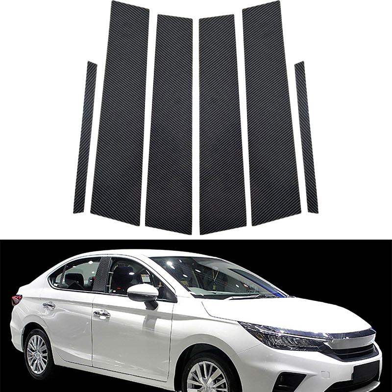 !ในสต็อก! รถเสาหน้าต่างตกแต่ง PC Trim B/C เสาสติกเกอร์สําหรับ Honda City GN1/2/3/5/6/7 ซีดาน/Hatchba