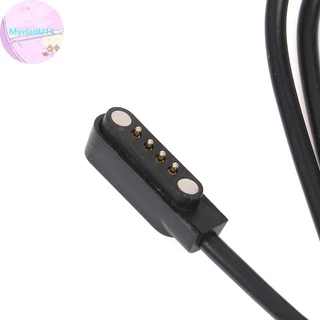Myriadu Universal Smart Watch Charger สายไฟสายชาร์จแม่เหล็ก 2 Pin 4 Pin USB Charger สําหรับสมาร์ทนาฬิกา 7.62 มม.2.54 มม.4 มม.สายชาร์จ TH