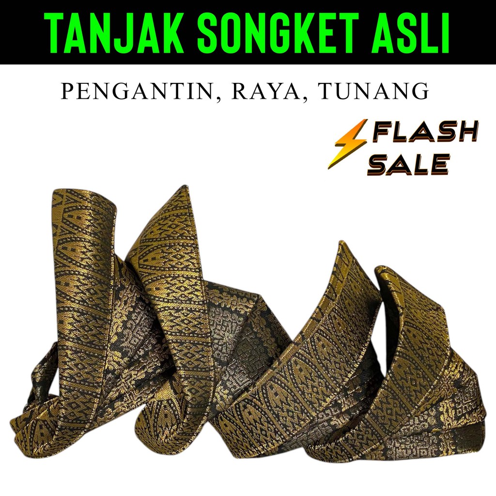 เจ้าสาว RAYA TANJAK TENGKOLOK MALAY SYUKRI SONGKET TANJAK LOWEST ผู้ใหญ่ MANKAJAANG