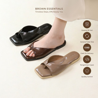 WINOD - Berta Sandal Wanita Model Slip On Flat Casual Daily