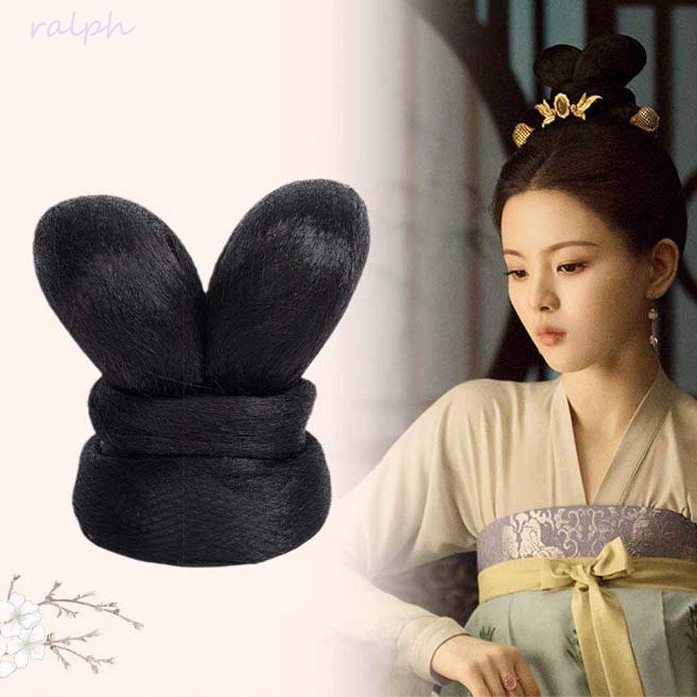 RALPH Hair Bun คอสเพลย์วิกผมธรรมชาติ Hanfu ผม Bun ผมสังเคราะห์สไตล์โบราณต่อผม