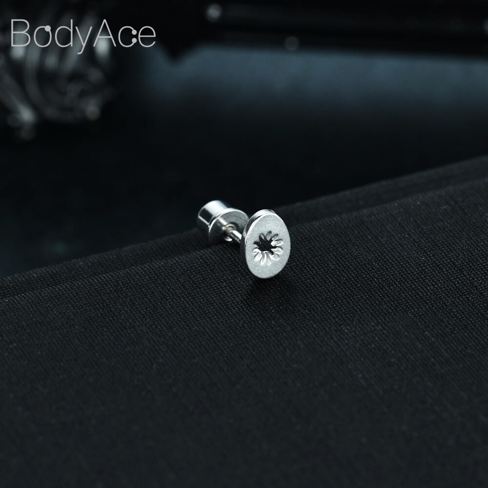 Bodyace Helix ต่างหู 1 Pc 20G เจาะหูกระดูกอ่อนสตั๊ดต่างหูด้ายภายในต่างหู Stianless Steel Ear Stud ราคา ถูกที่สุด ดีลบีเคเค แกลเลอรีภาพที่ 2