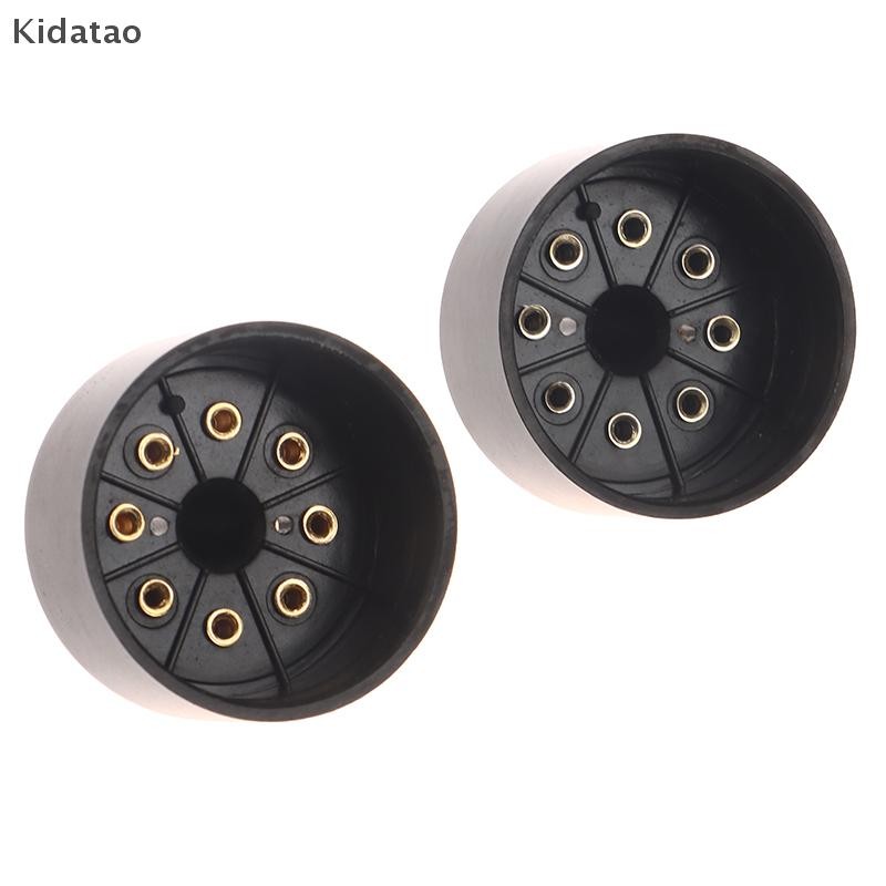 Kidatao 1 PCS 8Pins Bakelite Tube Socket S8AES Bakelite Tube Base สําหรับ EL34C EL34 สูญญากาศหลอดเคร