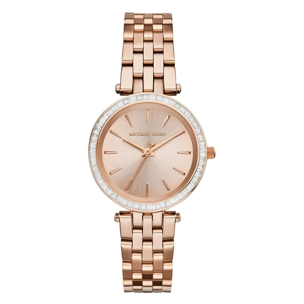 Michael Kors MK3366 Darci Three-Hand Watch with Glitz Accents 33mm