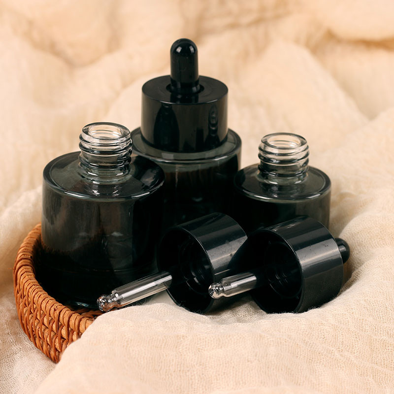 15ml 30ml 50ml High-End Essential Oil ขวดหนาSoled ขวดแก้วขวดเครื่องสําอาง Dropper ขวด Sub-ขวด