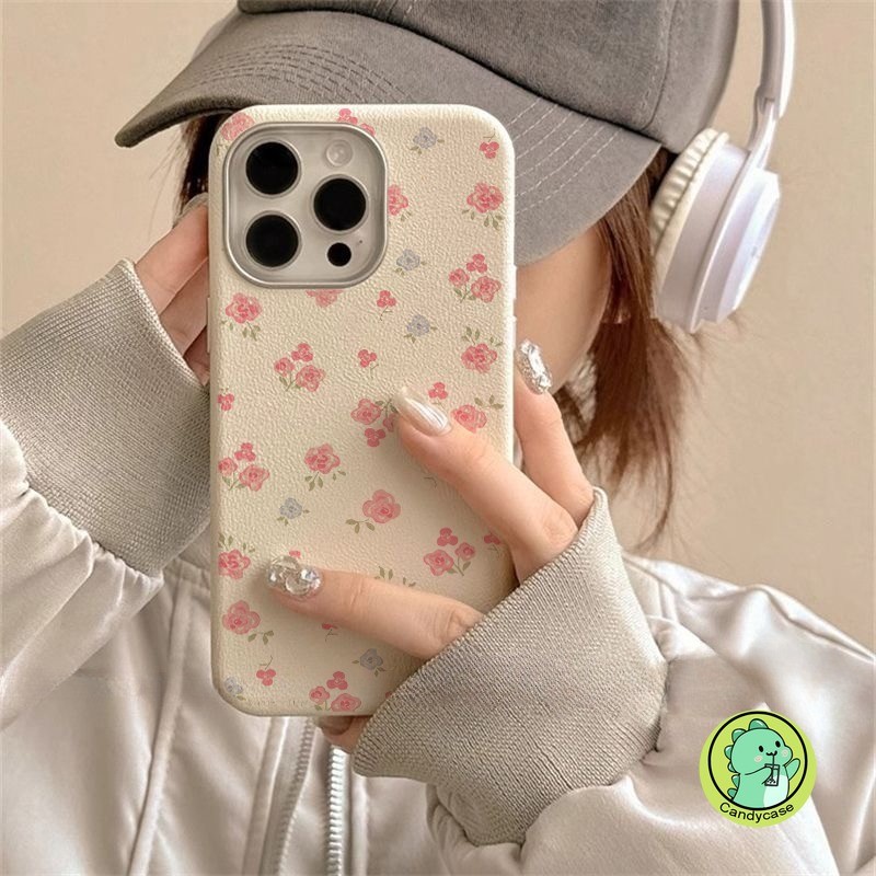 ดอกไม้หรูหราหนังเคสโทรศัพท์สําหรับrealme 13 12 11 Pro Plus Lite 12X 10 11X 9i 8i 8 7 7i Global 6 5 6i 6s 5i 5s 2 Pro + 5G 4Gฝาครอบน่ารักInsสไตล์สีชมพูปลอกนุ่ม