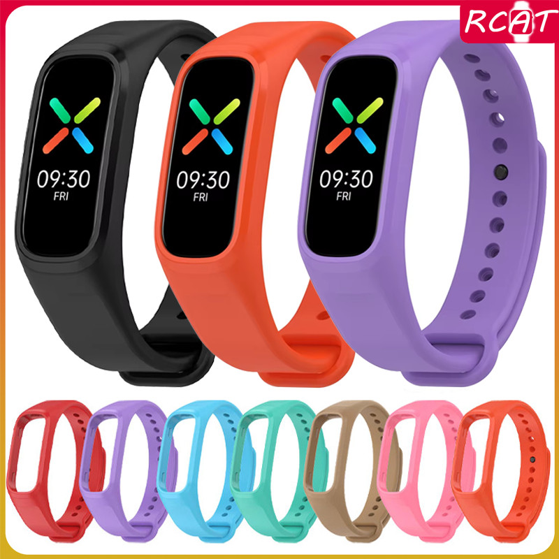สายรัดกรณีซิลิโคน for OPPO Band แทนสายพานยางกีฬาอ่อนสายรัดข้อมือกันน้ำสายรัดข้อมืออุปกรณ์เสริม
