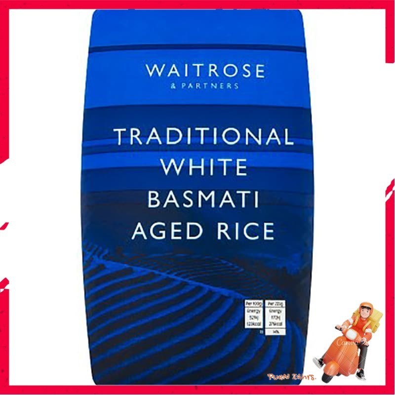 ถูกใจ ✅❤ เวทโทรสข้าวบาสมาติ 1กก. ✨ Waitrose Indian Basmati Rice 1kg. [5000169236987]