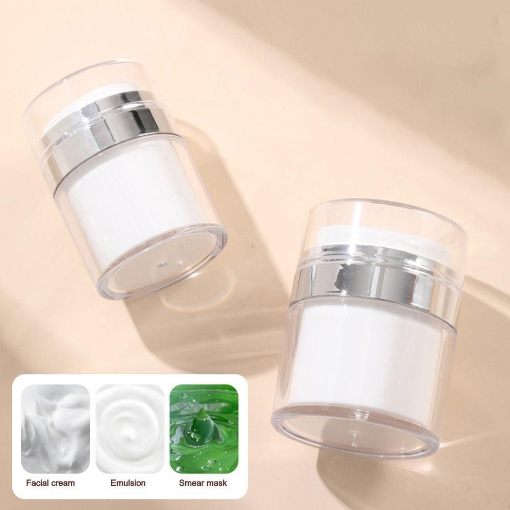 Suchenth ขวดรีฟิล, อะคริลิค 15/30/50/100ml ขวดแต่งหน้า Sub-Bottling, Press-On ขวดครีมสูญญากาศ Travel