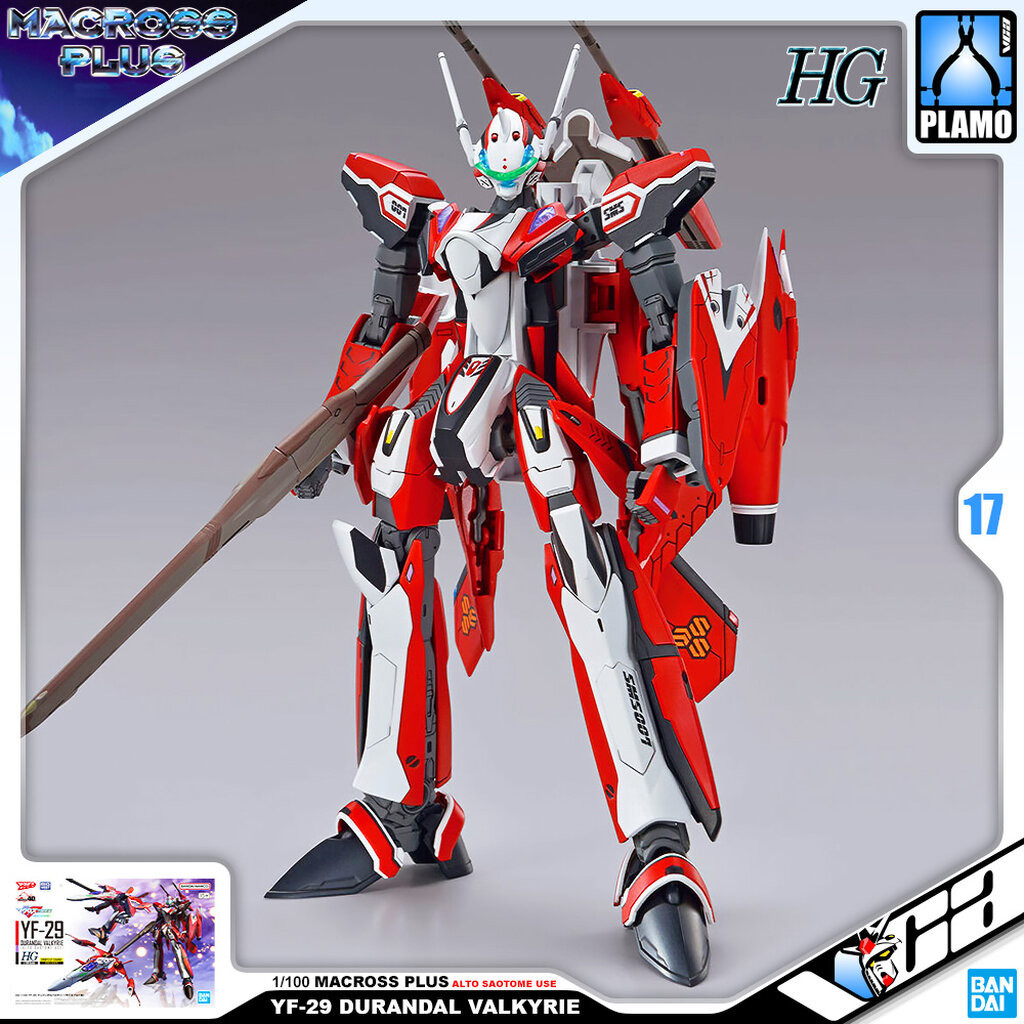 VCA BANDAI MACROSS PLUS HIGH GRADE HG 1/100 YF-29 DURANDAL VALKYRIE ALTO SAOTOME USE มาโคร พลัส ประกอบ โมเดล ของเล...