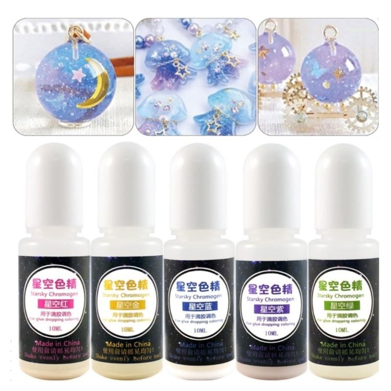 San* สีย้อมเรซิ่น อีพ็อกซี่ UV เข้มข้นมาก สําหรับทําเครื่องประดับ งานฝีมือ DIY