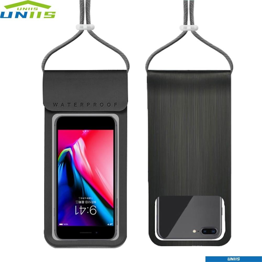 Uniis กระเป๋าใส่โทรศัพท์ กันน้ํา หน้าจอสัมผัส ใส ดําน้ํา ว่ายน้ํา ถุงซีล