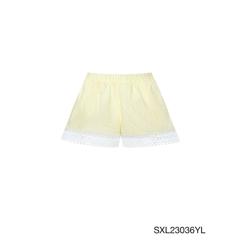 SABINA | JANESUDA x SABINA กางเกงขาสั้น Charlotte รหัส SXL23036YL สีเหลืองอ่อน