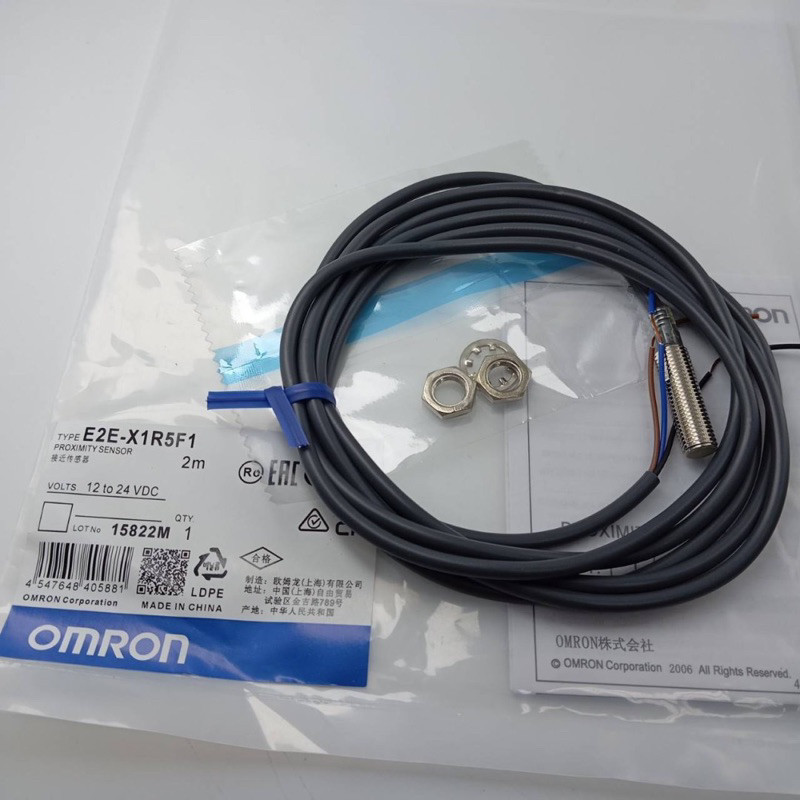 E2E-X1R5E1-Z E2E-X1R5E1-Z sensor เซ็นเซอร์ จับโลหะ 3สาย ชนิดNPN-NO Size 8 มิล หัวมิด 12-24V