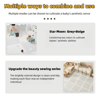 Xpe เด็กโฟม Play Mat 60x60x2 ซม.เด็กปริศนาพรมในห้องเด็กกิจกรรม Mat สําหรับทารก Ins ลม Crawling Pad