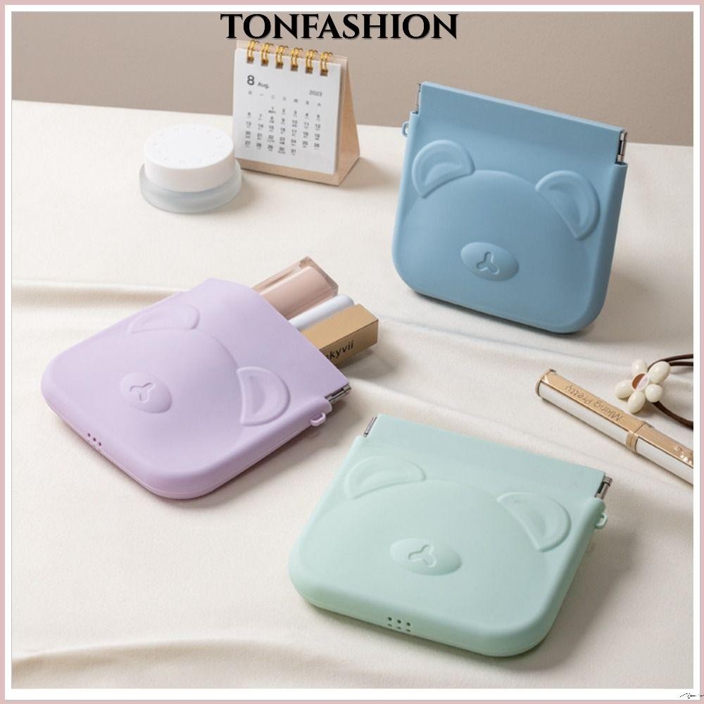 Tonfashion กระเป๋าใส่เหรียญซิลิกาเจล ปิดอัตโนมัติ แบบพกพา
