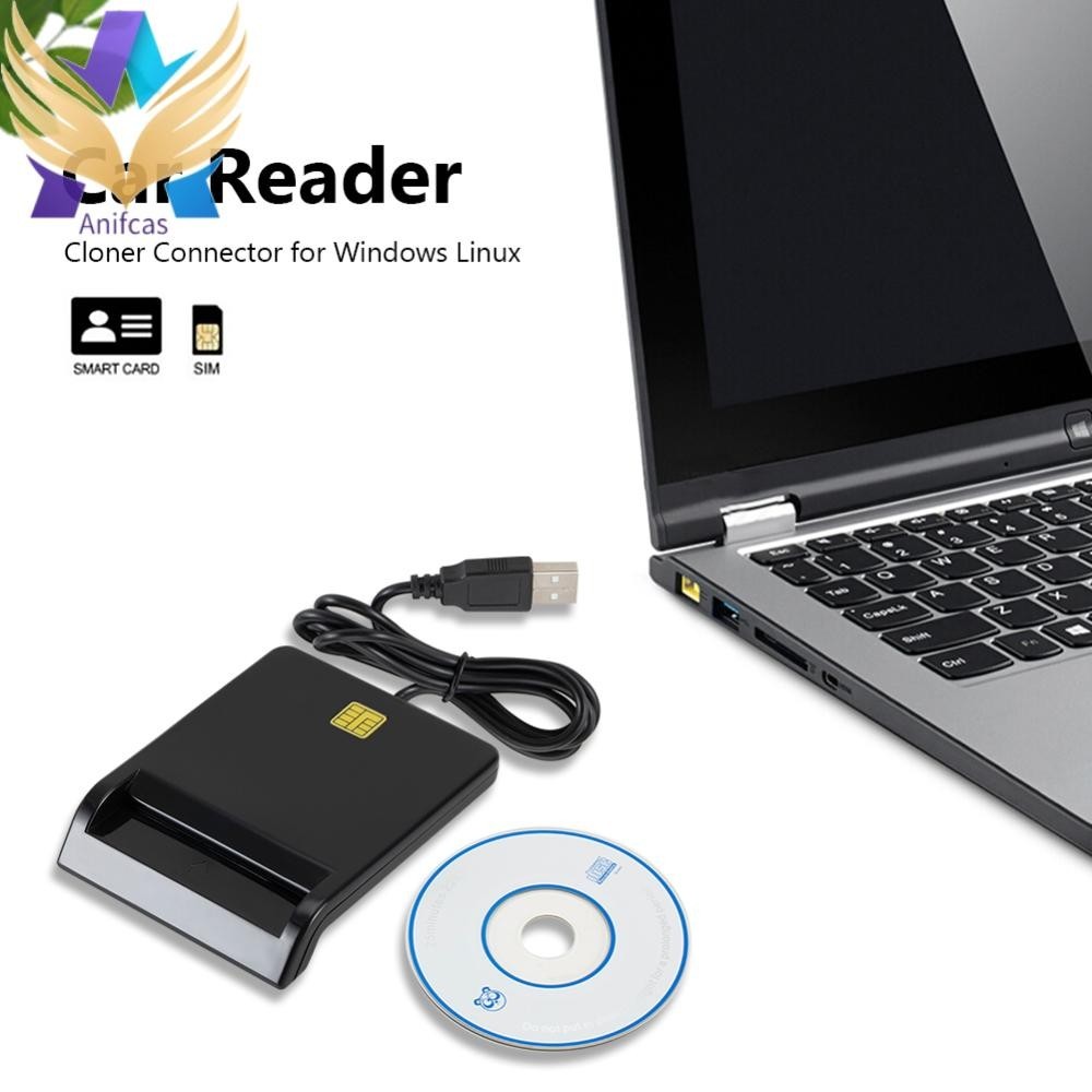 เครื่องอ่านการ์ดอัจฉริยะ USB DNIE ATM CAC IC ID SIM Card Reader สําหรับ Windows Linux ราคา ถูกที่สุด ดีลบีเคเค แกลเลอรีภาพที่ 8