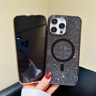 เคสโทรศัพท์มือถือ กันกระแทก ประดับเพชร วิบวับ หรูหรา สําหรับ Iphone 15promax 14promax 13promax 12promax 15pro 14pro 13 12pro 11