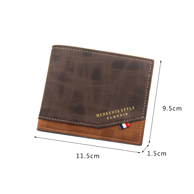 IELGY กระเป๋าสตางค์ใบสั้นสําหรับผู้ชายฝ้าช่องเสียบการ์ดหลายช่องความจุขนาดใหญ่ - รูปที่ 7