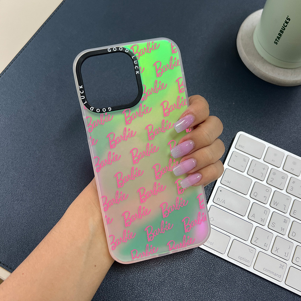 พร้อมส่งในประเทศไทย เคสโทรศัพท์มือถือ ลายบาร์บี้ สําหรับ iPhone 14 13 12 11 ProMAX 14 PLUS X XR XSMAX 7 8 Plus SE2020