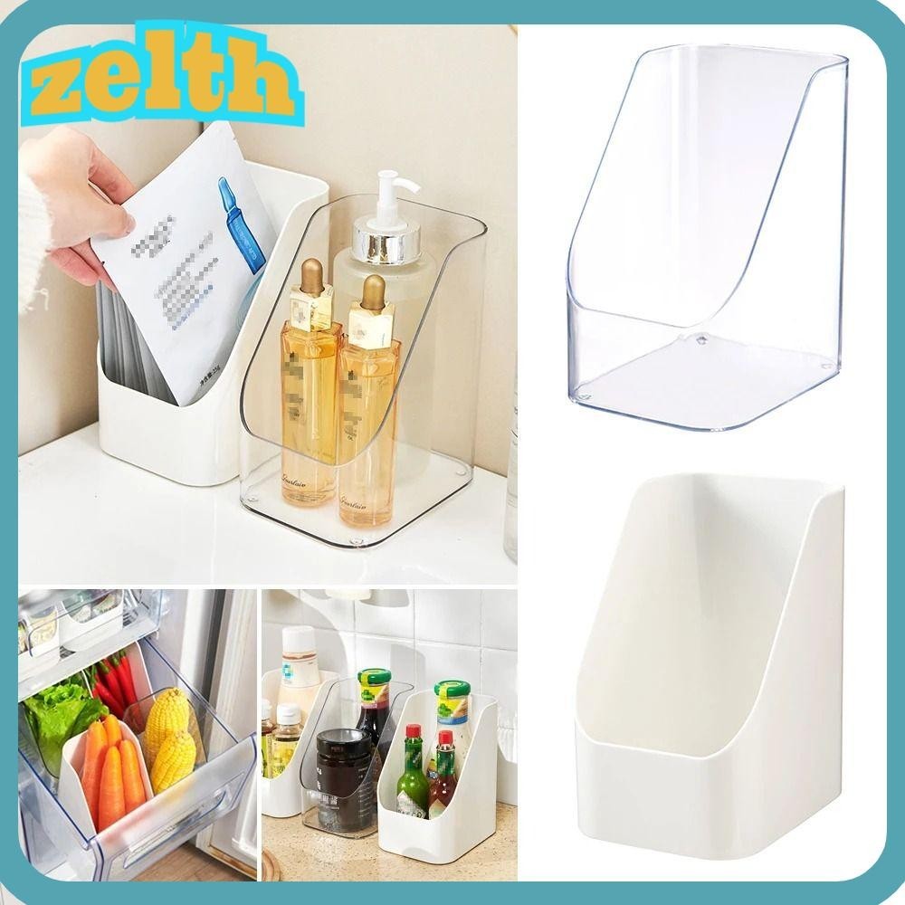 Zelth กล่องเก็บเครื่องสําอาง แปรงแต่งหน้า แบบพลาสติก สําหรับห้องนั่งเล่น ห้องครัว 1 ชิ้น