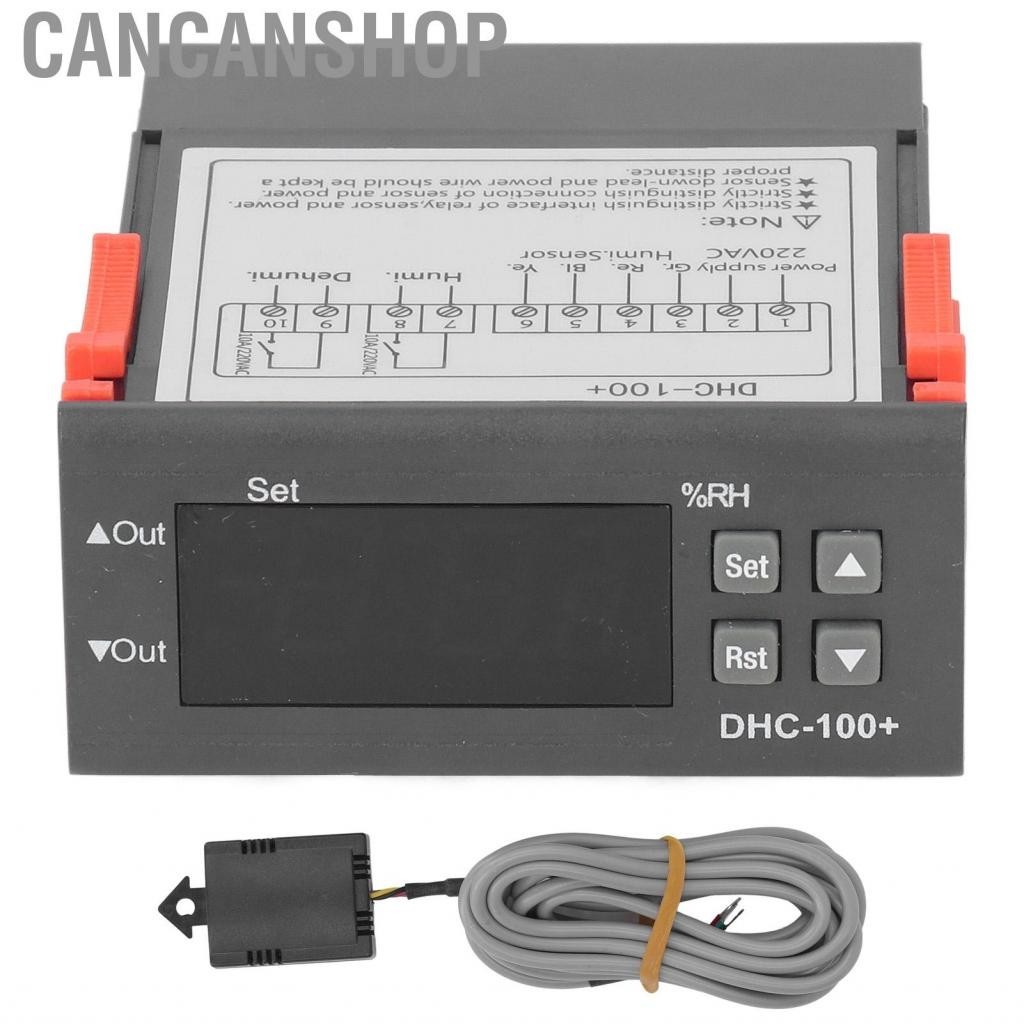 Cancanshop AC 220V Humidity Controller LED Screen Hygrometer Digital Dehumidification Humidification