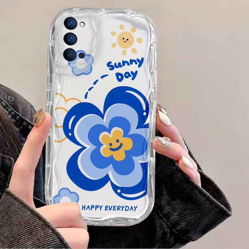 เคส OPPO Reno 5 4 Reno4 Reno5 5G ใส สุนทรีย์ กันกระแทก ป้องกันกล้อง ดอกไม้ ขอบนิ่ม TPU เคสโทรศัพท์ - รูปที่ 3