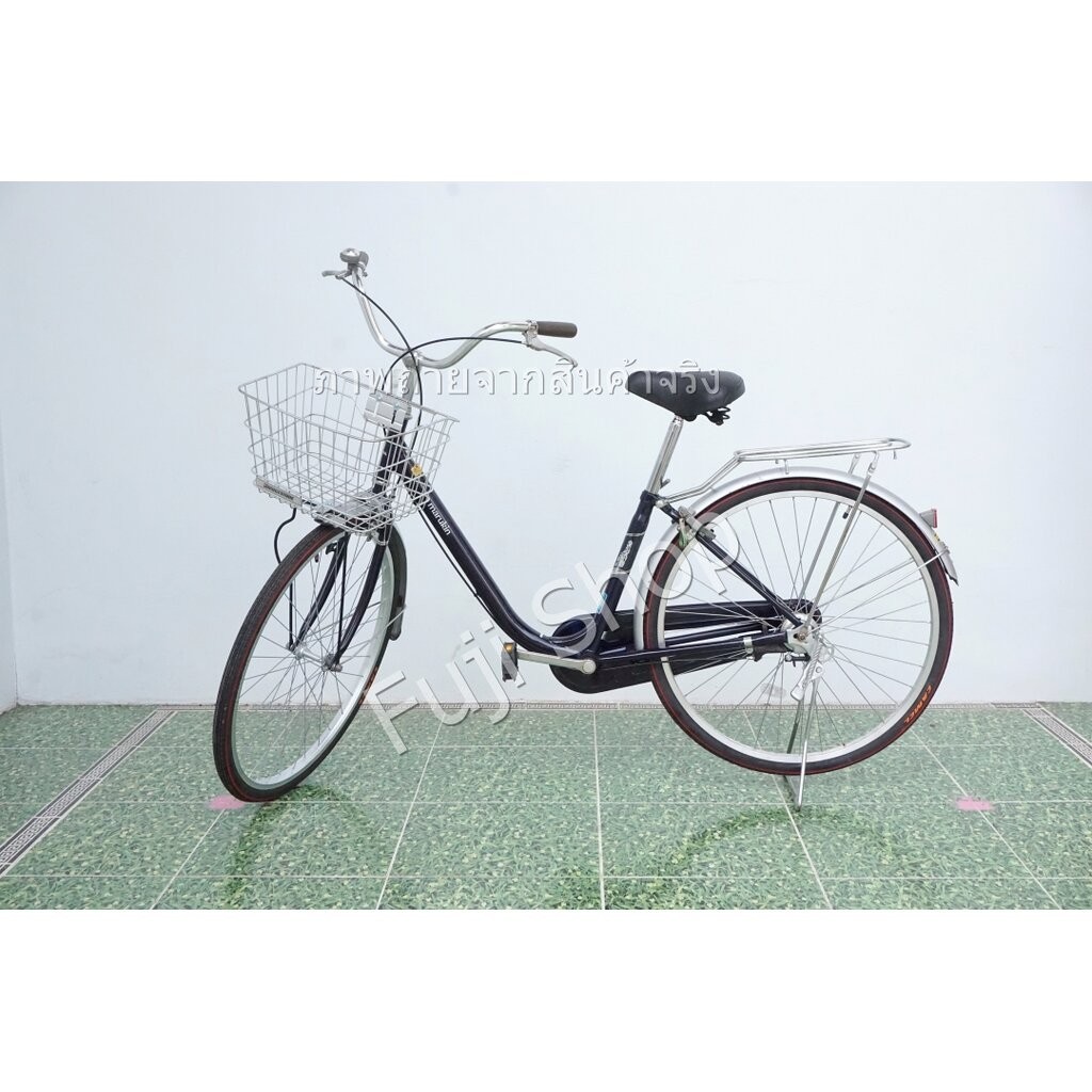 จักรยานแม่บ้านญี่ปุ่น - ล้อ 26 นิ้ว - ไม่มีเกียร์ - สีดำ [จักรยานมือสอง]
