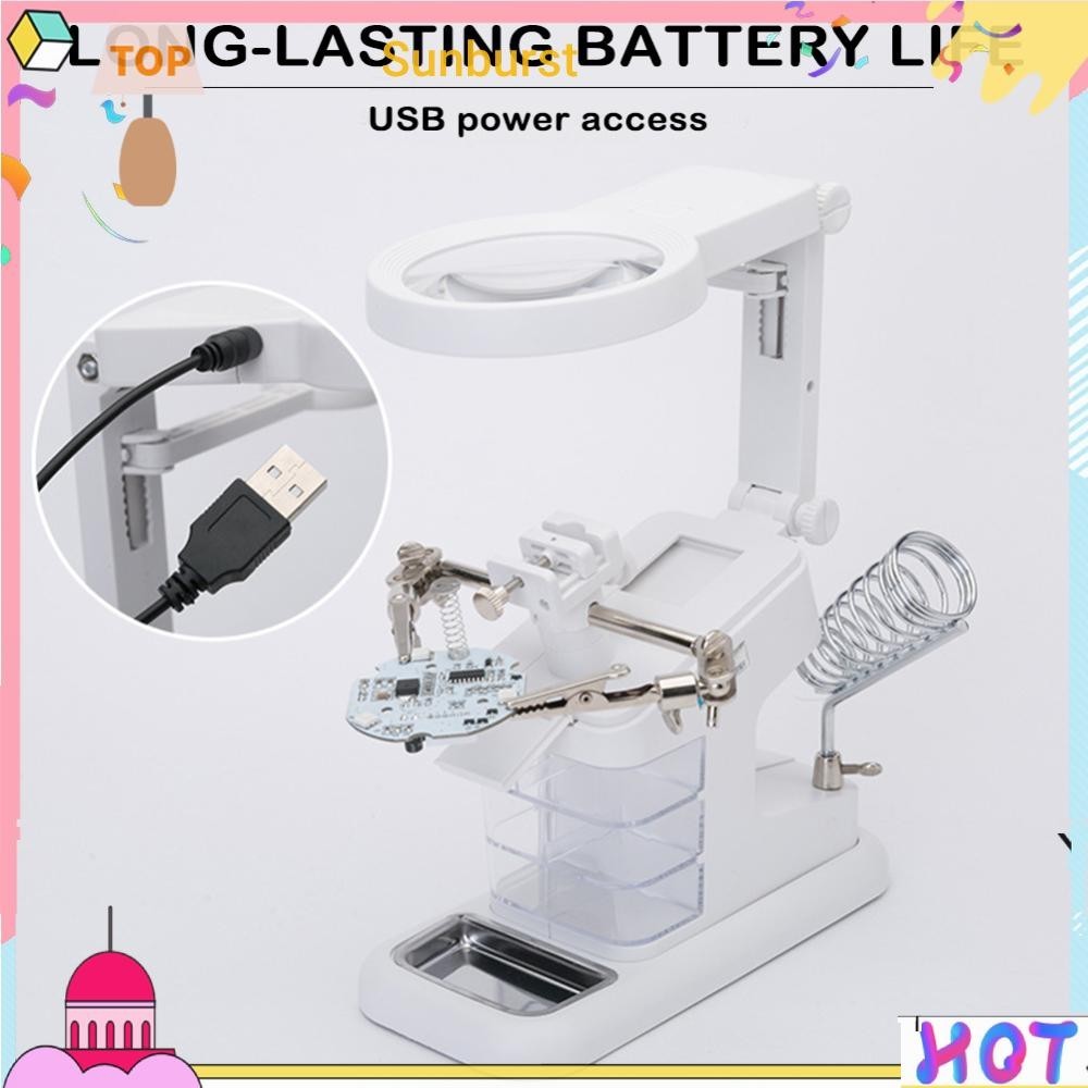 แว่นขยายเชื่อม พร้อมไฟ LED 10 ดวง [Sunburst11.th]