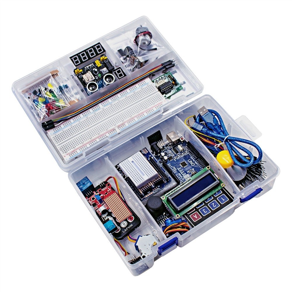 Ready Arduino Super Starter Kit/ชุดการเรียนรู้สําหรับโครงการ Arduino Uno R3 Arduino พร้อมการสอน